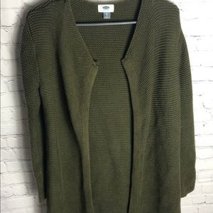 Olive green knitted old navy sweater